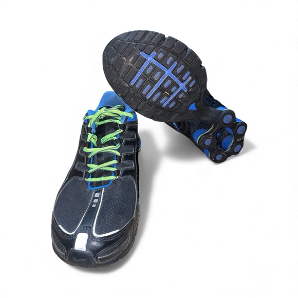 Nike Shox Black with Blue and Green Accents - Picture 4 of 4